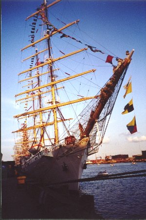 A tall ship in Boston Harbor, July, 2000