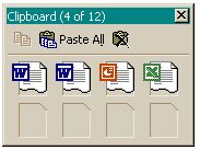 Word 2000 Clipboard Toolbar